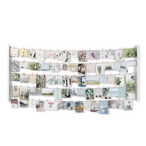 Grand cadre photo multivue Hangit de Umbra, 26 po x 60 po, blanc