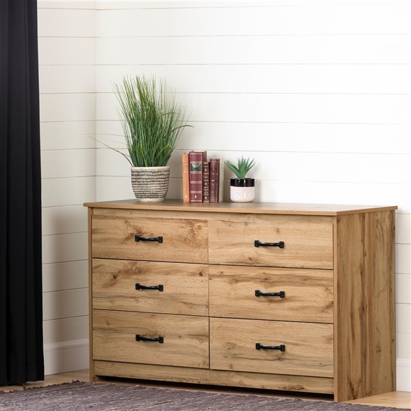 Tassio 6 store drawer double dresser