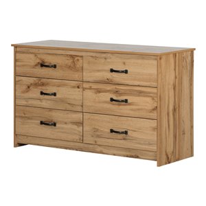 South Shore Furniture Tassio 6-Drawer Double Dresser - Nordik Oak