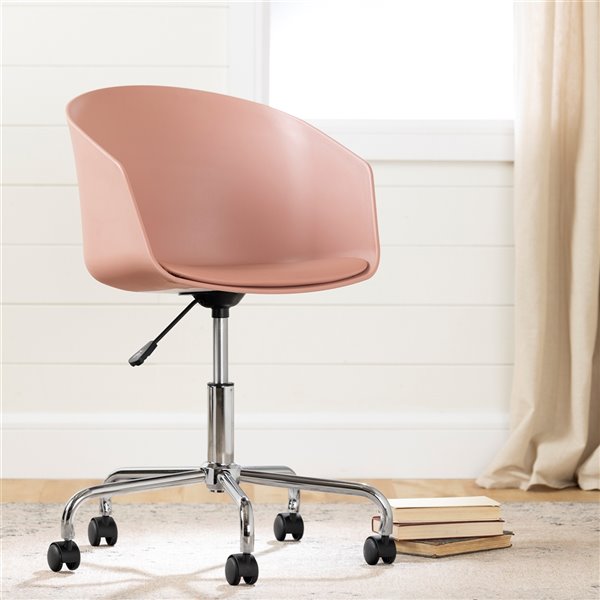 South Shore Furniture Flam Swivel Desk Chair - Pink