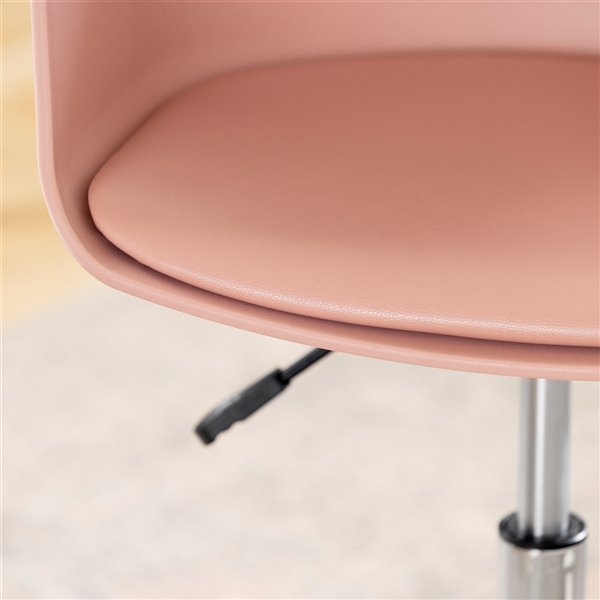 South Shore Furniture Flam Swivel Desk Chair - Pink