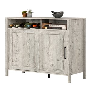 Buffet avec porte coulissante Munich de South Shore, pin bord de mer