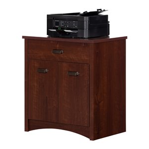 Meuble pour imprimante Gascony de South Shore, 2 tablettes, cerisier somptueux
