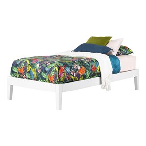 South Shore Furniture Vito Twin Platform Bed - White