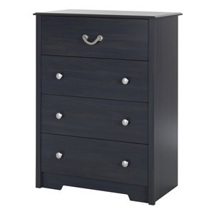 South Shore Furniture Navali 4-Drawer Chest - Blueberry