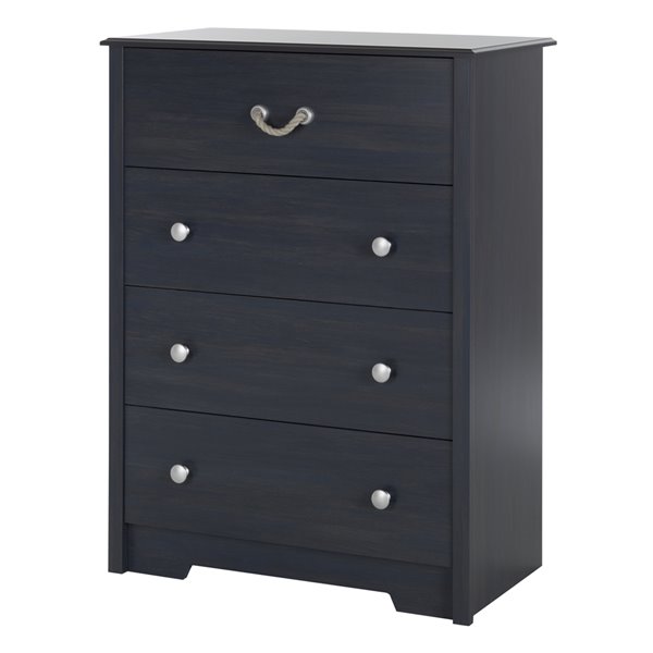 Commode 4 tiroirs Navali de South Shore Furniture, bleuet