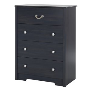 Commode 4 tiroirs Navali de South Shore Furniture, bleuet