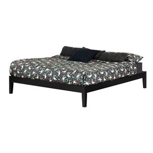 South Shore Furniture Vito King Platform Bed - Black
