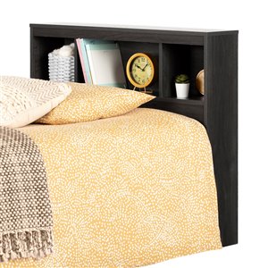 South Shore Furniture Spark Twin Bookcase Headboard - Gray Oak