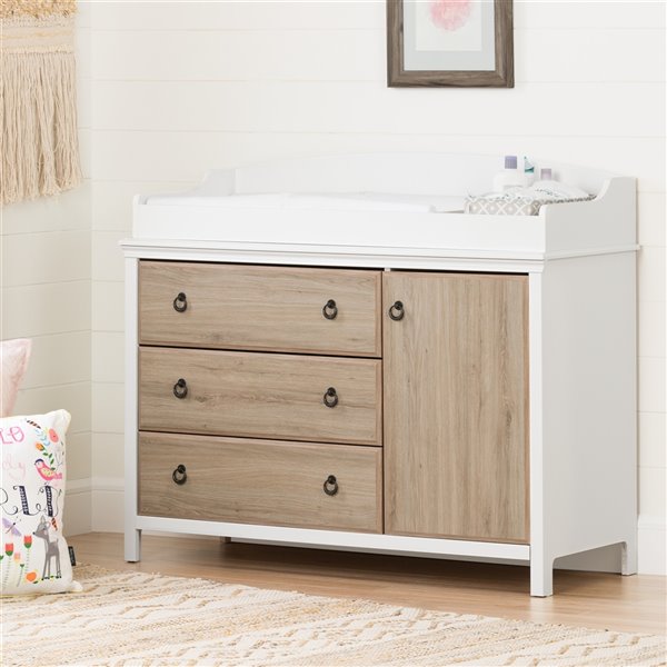 South Shore Furniture 45.75in Cotton Candy Freestanding Changing Table