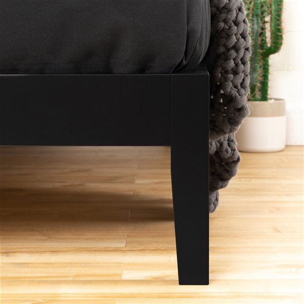 South Shore Furniture Vito Queen Platform Bed - Black
