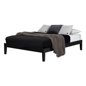 South Shore Furniture Vito Queen Platform Bed - Black