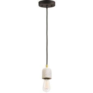 Luminaire suspendu moderne Heaster de Notre Dame Design, 1 lumière DEL, brun