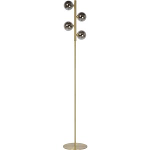 Lampe sur pied Manuka moderne de Notre Dame Design, 61 po, globes en verre, laiton