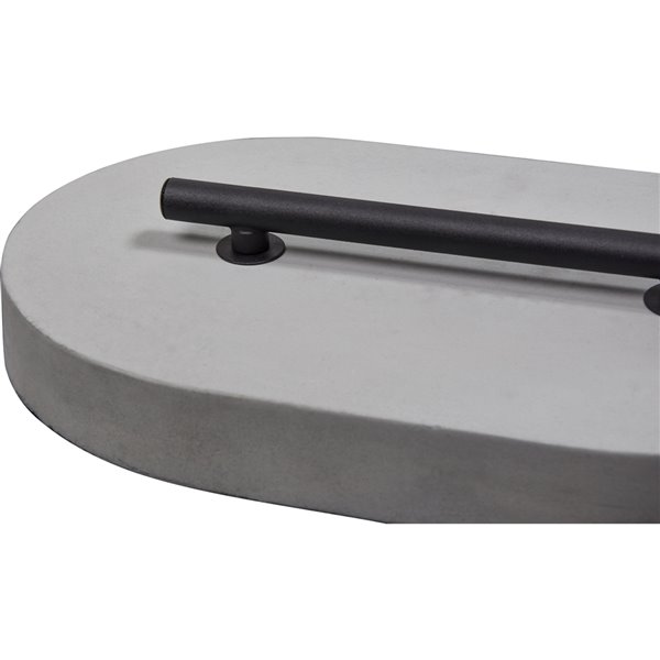 Notre Dame Design Posey Floor Lamp 59in Black/Brown Shade