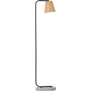 Lampe sur pied Posey de Notre Dame Design, 59 po, noir/abat-jour brun