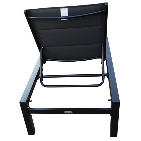 Chaise longue en osier avec dossier rembourrée de F ...