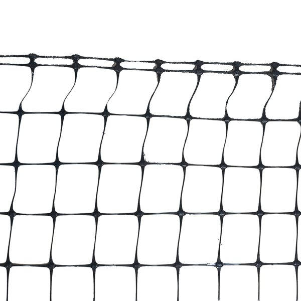 NESTLAND 4-ft x 100-ft Black Poly Deer Fence