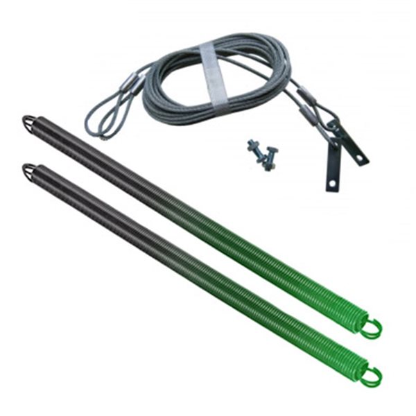 Ideal Security Grarage Door Extension Spring and Safety Cable - 120-lb - Green - 2-Pack
