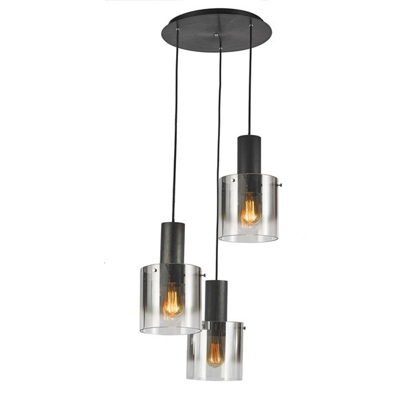 Artcraft Lighting Henley 3-Light Chandelier - Black