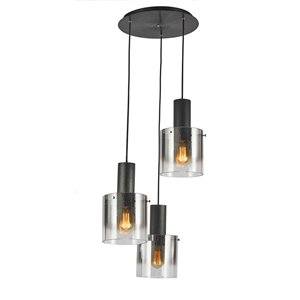 Artcraft Lighting Henley 3-Light Chandelier - Black