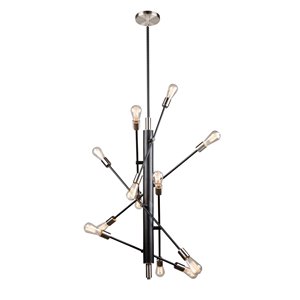 Luminaire suspendue à 12 lampes Truro de Artcarft Lighting