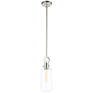 Artcraft Lighting Single Large Glass Clear Pendant Light