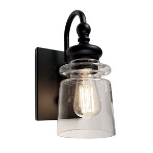 Luminaire mural Castara de Artcraft Lighting, noir