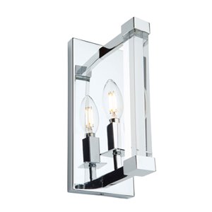 Applique mural Carlyle de Artcraft Lighting, chrome