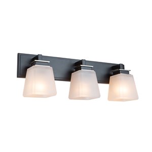 Applique murale à 3 lampes Eastwood de Artcraft Lighting, nickel