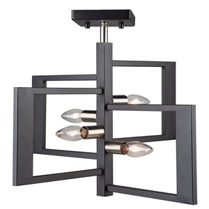 Luminaire semi-suspendue à 4 lampes Sutherland de Artcraft Lighting