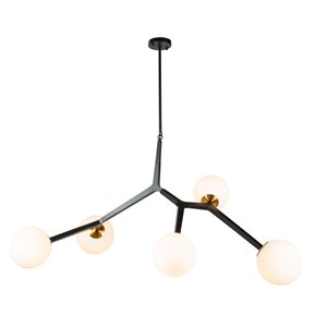 Luminaire suspendue à 5 lampes Ravello de Artcraft Lighting