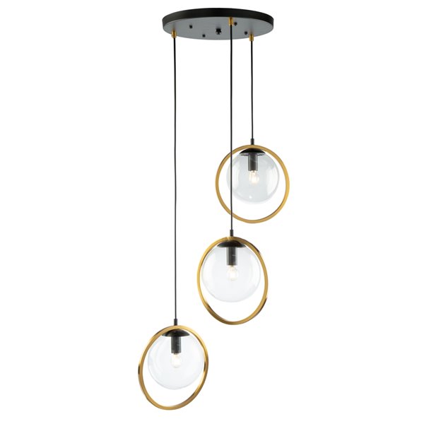 Artcraft Lighting Lugano 3-Light Cord Pendant Light