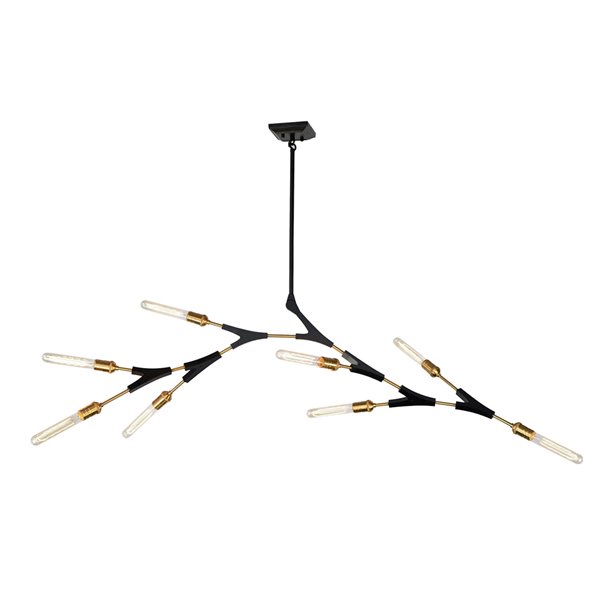 Artcraft Lighting Filiali 10-Light Chandelier - Black