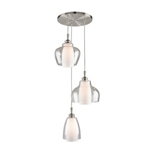 Artcraft Lighting Decanter 3-Light Spiral Pendant Light