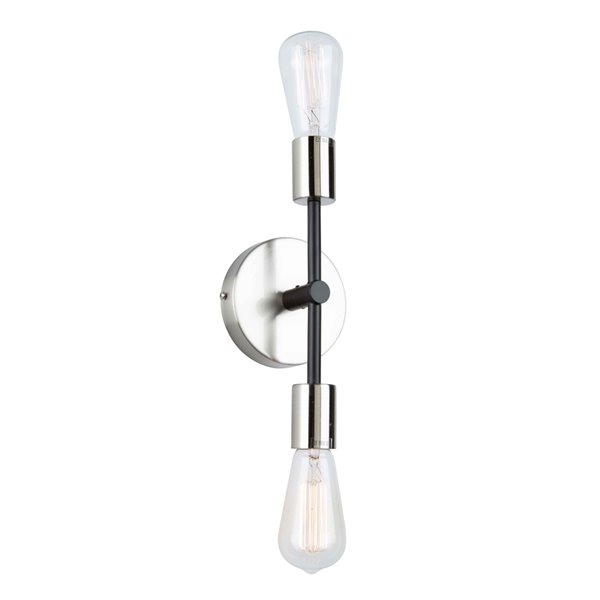 Artcraft Lighting Truro 2-Light Wall Light - Black