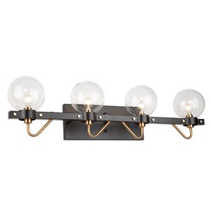 Applique murale à 4 lampes Chelton de Artcraft Lighting, noir