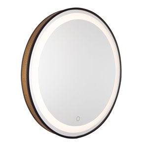 Miroir rond à mailles et DEL Reflections de Artcraft Lighting