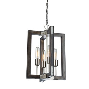Lustre à 4 lampes Gatehouse de Artcraft Lighting, pin