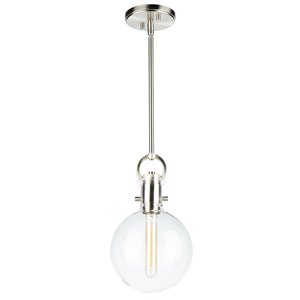 Artcraft Lighting Single Round Glass Pendant Light