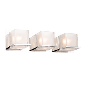 Applique murale à 3 lampes Wyndham de Artcraft Lighting, chrome