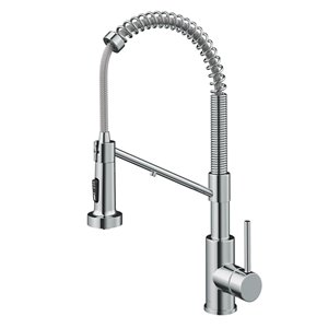 Kraus Bolden 2-in-1 Water Filter Kitchen Faucet - Deck Mounted - 1 Handle - Chrome Gloss Finish