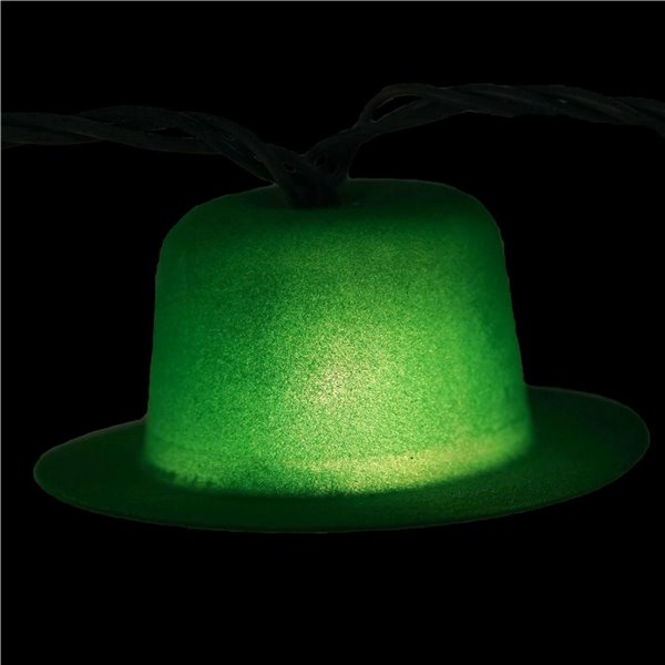 Northlight Irish Leprechaun St. Patrick's Day Hat Lights - Set of 10