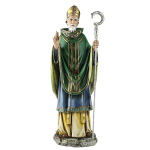 Northlight Irish Saint Patrick Religious Figurine - 10.5-in - Green/Blue