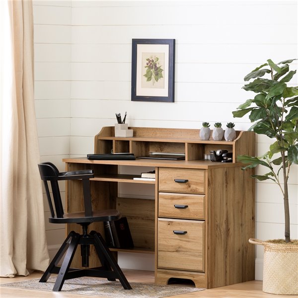 South Shore Furniture Versa Computer Desk - 44.75-in - Nordik Oak