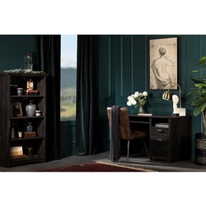 Bureau de travail Gascony de South Shore Furniture, 46 po, noir antique