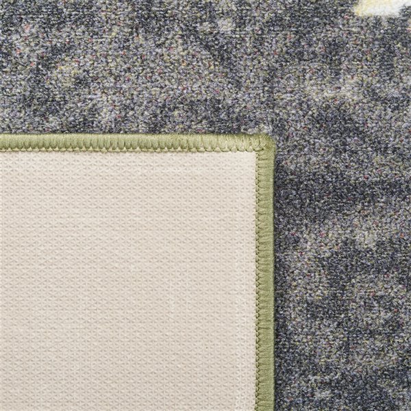 Tapis de passage rectangulaire Journey de Safavieh, fait à la machine, 2 pi x 9 pi, gris et rose