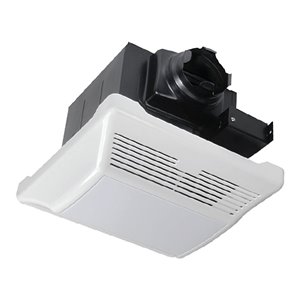 Ventilateur salle de bain ultra silencieux avec ports de lumière, 100 PCM, 1,2 sones, blanc