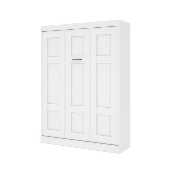 Bestar Edge Murphy Bed - Queen - White