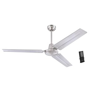 Westinghouse Lighting Canada Jax Ceiling Fan with Remote Control - 3-Blade - Brushed Nickel
